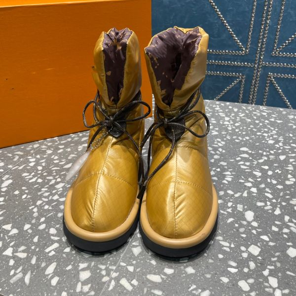 

2023 women winter luxurys designer boots girl classic snow boot ankle short bow mini fur black chestnut pink bowtie womens shoes size fashio