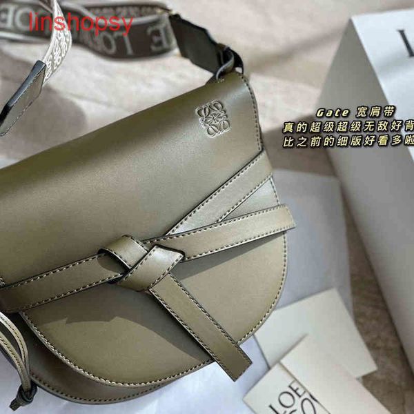 

loews handbags shoulder bag 2022 women designer saddle leather canvas green cr