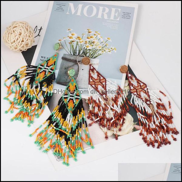 

dangle chandelier acrylic beads tassel drop earrings female bridal wedding party jewelry c3 delivery 2021 dhseller2010 dhjg1, Silver