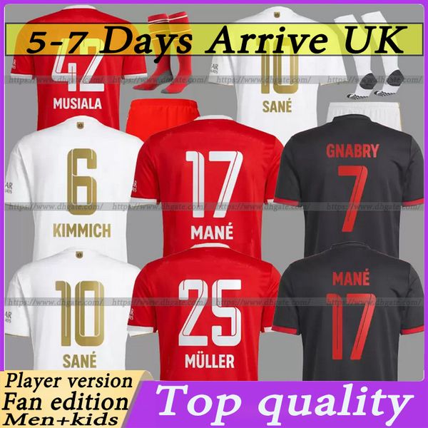 

22 23 bayern munich soccer jersey de ligt sane 2022 2023 football shirt hernandez goretzka gnabry camisa de futebol thailand men kids kits k, Black;yellow