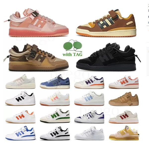 

bad bunny forum buckle low casual shoes forums 84 low cafe brown pink easter egg back white grey og bright blue wheat platform trainers fash, Black