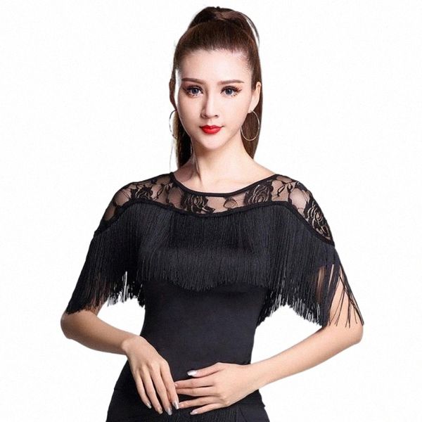 

stage wear fringe latin dance dress women tassel lace neck design for ballroom samba tango chacha belly dancing performamnce ss055 stage we, Black;red