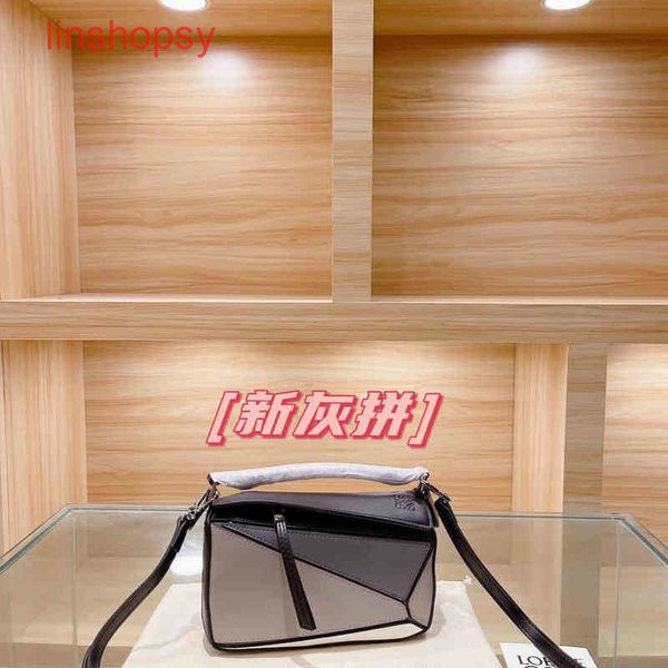 

luxury women loews bags classic retro puzzle color matching pillow bag