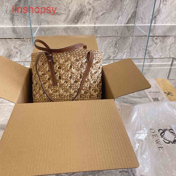 

loewss bags bag designer 2022 fashion basket shopping leather lace lafite wove