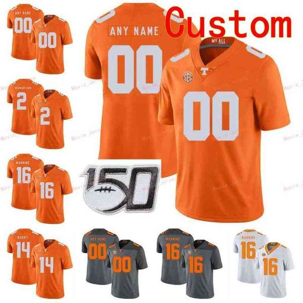 

american college football wear stitched custom 9 derek barnett 91 doug atkins 92 reggie white 98 daniel mccullers tennessee volunteers colle, Black