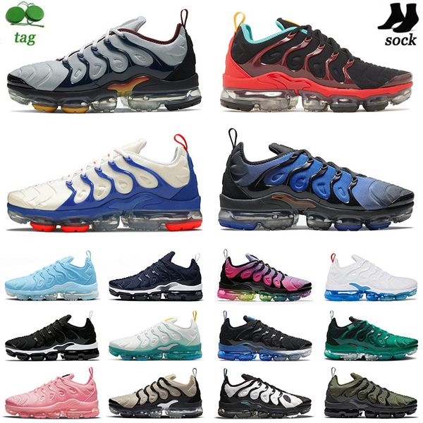 

vapourmx mens women tn plus og running shoes size 47 stained glass university blue gold black white red dark russet knicks vibes off tns tnp