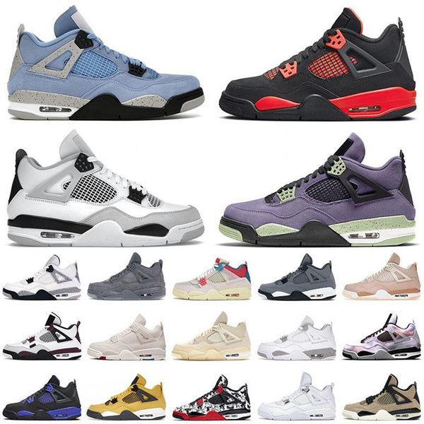 

shoe mens basketball shoes 4 4s iv jumpman men women university blue red thunder military black canyon purple canvas zen master trainers sne