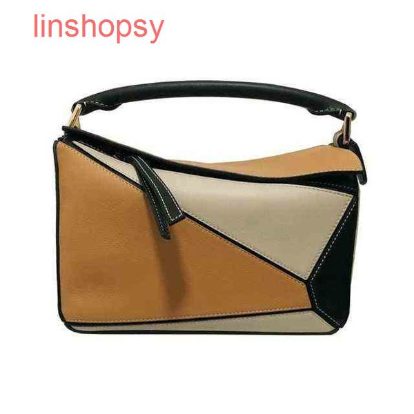 

explosive handbags loews crossbody bags 2022 lingge splicing geometric mini le