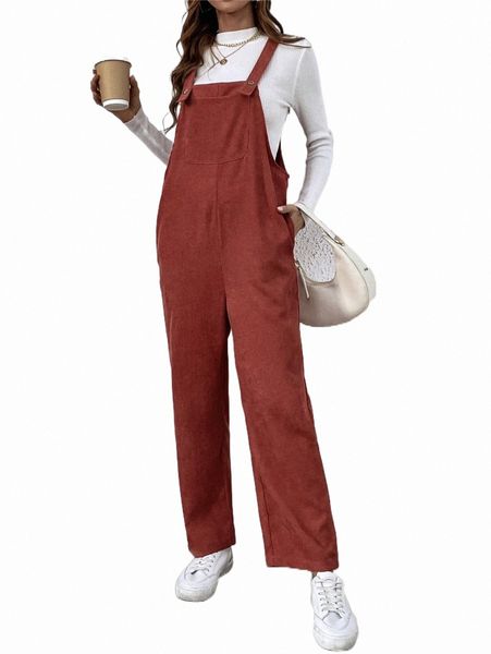 

women's jumpsuits & rompers 1pc patched pocket overall jumpsuit 38qg#, Black;white