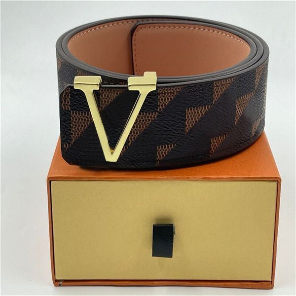 

lui belt womens black plaid belt genuine leather lattice printing gold buckle discount ceinture luxe homme formal v belt mens, Black;brown