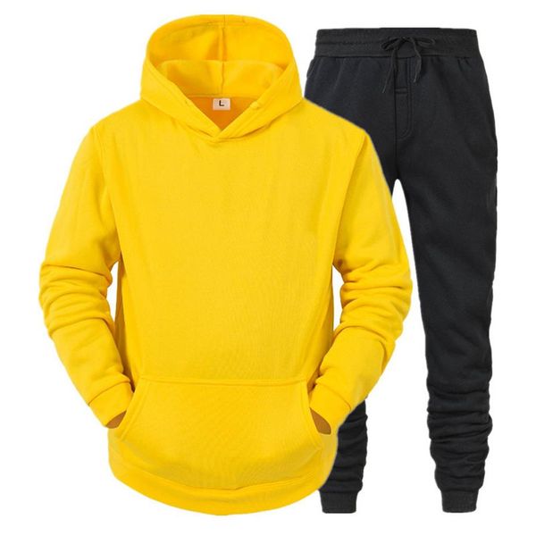 

new fashion men hoodies suits tracksuit men women sweatshirts sweatpants autumn winter fleece hooded pullover tracksuit2104, Gray