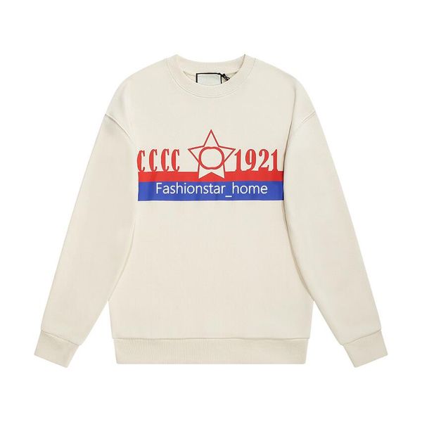 

22fw italy new 1921 letter printed sweatshirt early spring autumn man women high end street crewneck pullover fashion sweater tjamwy114, Black