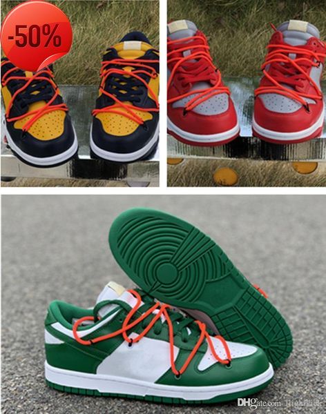 

boots with box futura x sb dunks low off casual shoes women mens designer green orange blue white dunks des chaussures taquets shoes, Black
