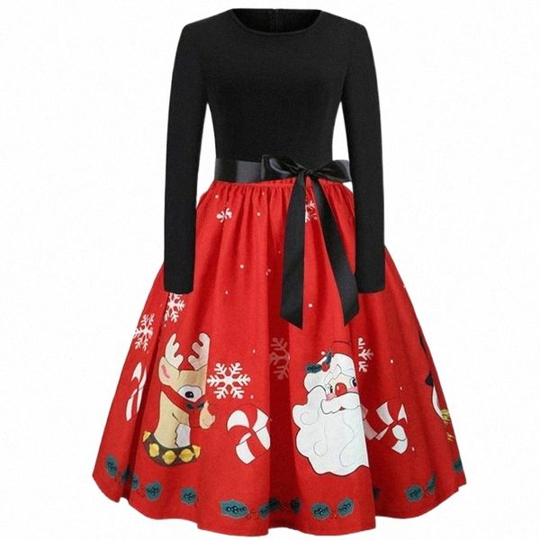 

casual dresses casual dresses 2021 autumn winter european and american christmas dress round neck elegant long sleeve lace print retro s  l, Black;gray