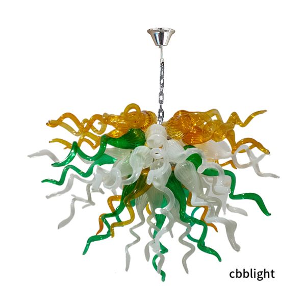

handmade blown chandelier light led pendant lamps creative colored western style luminaires for staircase apartment home hanging lighting lr