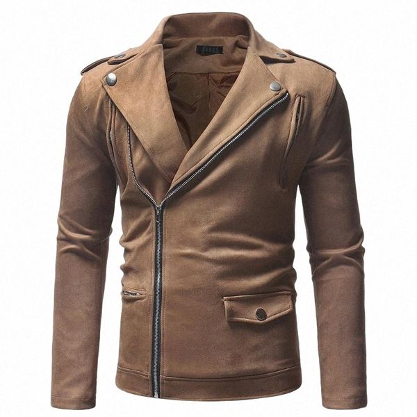 

men's jackets men's jackets autumn and winter fashion inclined zipper lapel velvet jacket casual slim solid color 43i0#, Black;brown
