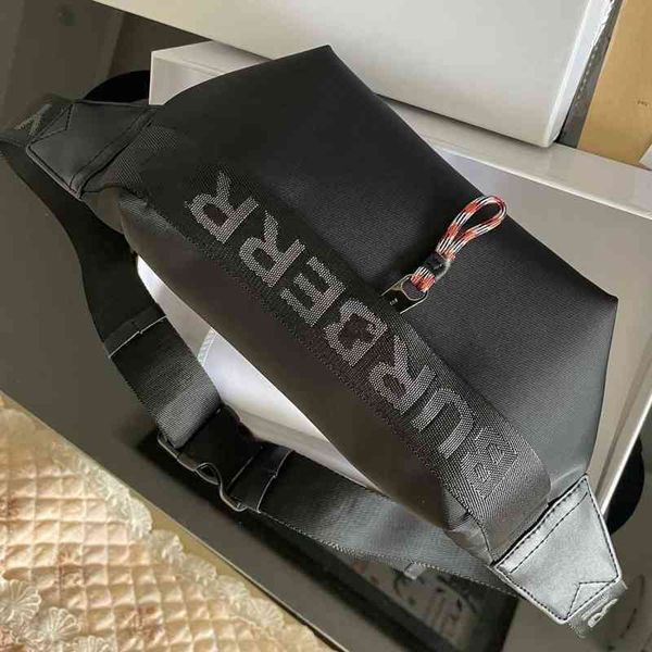 

stripe chest nylon burbreryes ladies mens diagonal designer classic waist bag large capacity leisure tide brand canvas shoulder bags lm80