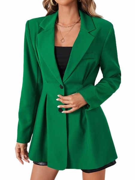 

women's two piece pants lapel neck single button blazer l0t1#, White