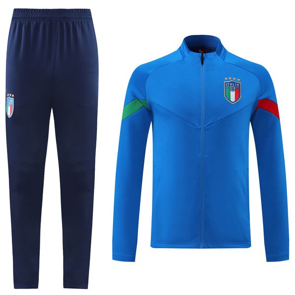 

men italy tracksuit adults football full zipper soccer training suit set jacket 22 23 marse united city kit survetement foot chandal tuta ju, Gray