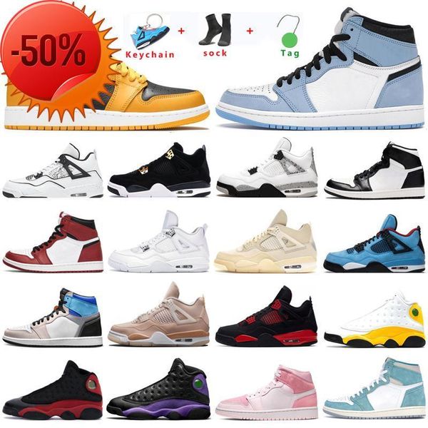 

boots jumpman university blue 1 1s high sports shoes mens women pollen twist fragment bred patent unc jordn dark mocha hyper royal pine gree, Black