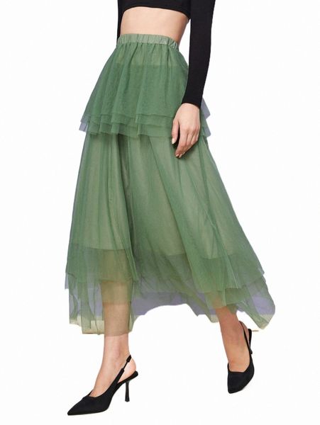 

skirts x reveligion high waist layered mesh overlay skirt m4yw#, Black