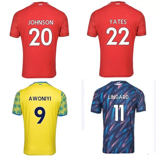 

22 23 nottingham jerseys lingard grabban forests soccer jersey 2022 2023 johnson surridge football shirt awoniyi ameobi mighten yates kids m, Black;yellow