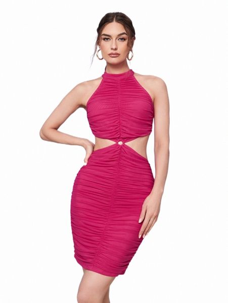 

casual dresses x reveligion cut out ruched bodycon dress g0vc#, Black;gray
