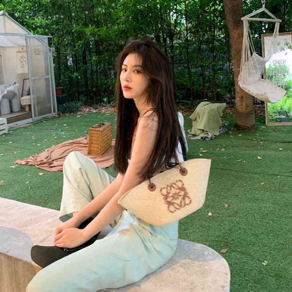 

basket summer bags woven tote designer bag anagram loews large shoulder handba