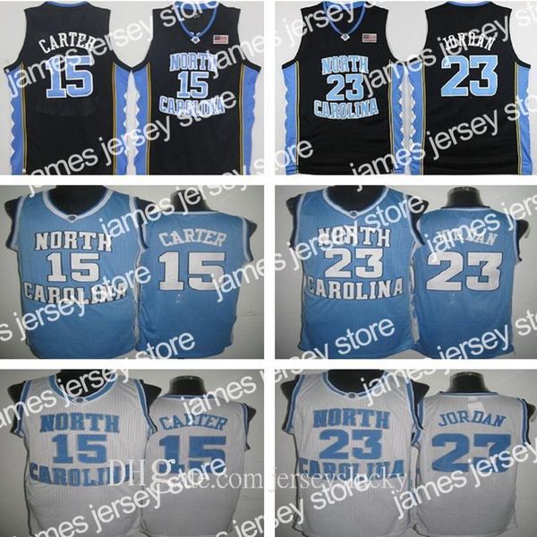 

basketball jerseys 15 vince carter unc jersey north carolina blue white stitched ncaa college basketball jerseys embroidery shorts suit size, Black;red