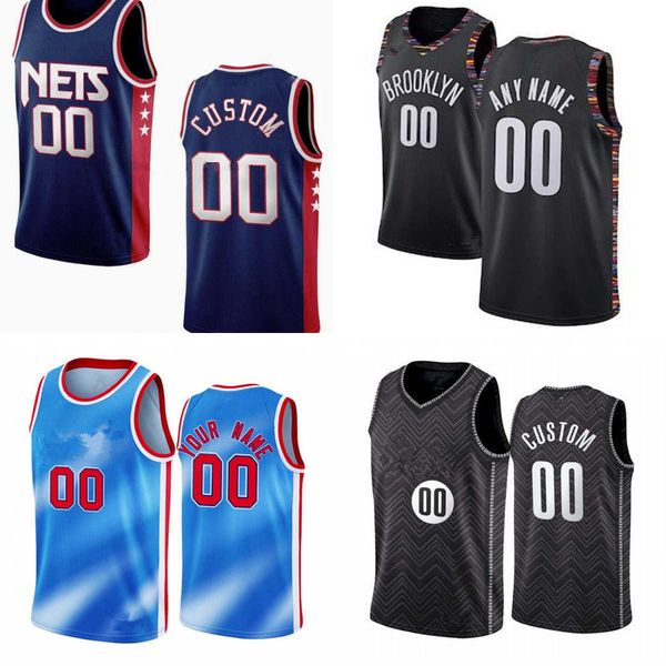 

basketball jerseys 75th custom men youth brooklyn''nets''33 nicolas claxton 14 kessler edwards 20 day'ron sharpe 24, Black;red