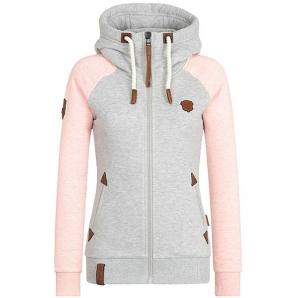 

womens hoodies sweatshirts raglan sleeve sweatshirt with pocket slim fit hoodies 5xl poleron mujer leather zip up hoodie for women contrast, Black
