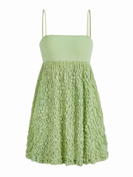 

casual dresses solid frill trim cami dress 2022 new s1h9#, Black;gray