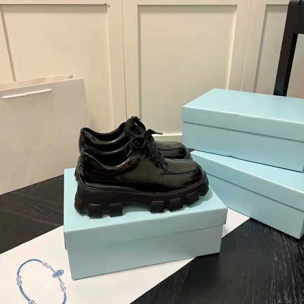 

luxury women lug sole monolith loafer shoes chunky platform sneakers slip on platfrom sneakers lady leather white black comfort walking