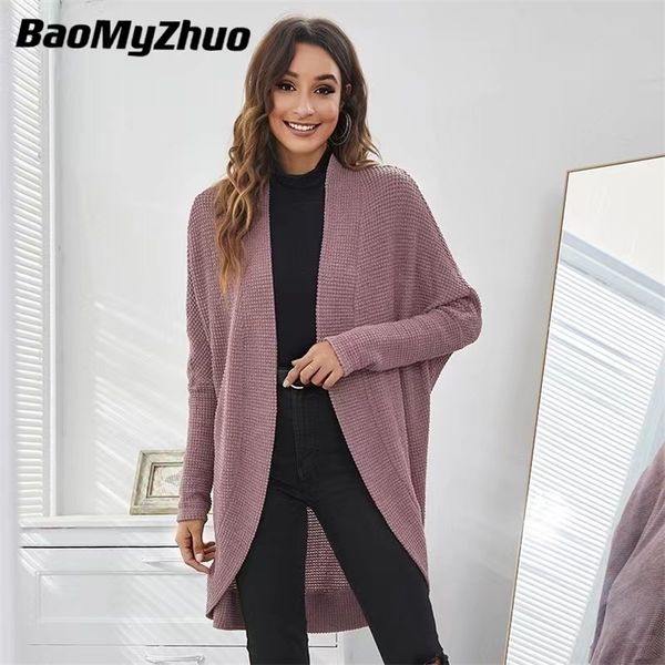 

women's knits tees spring autumn sweater cardigan women female korean fashion oversize loose single breasted long sleeve knitted 220831, White