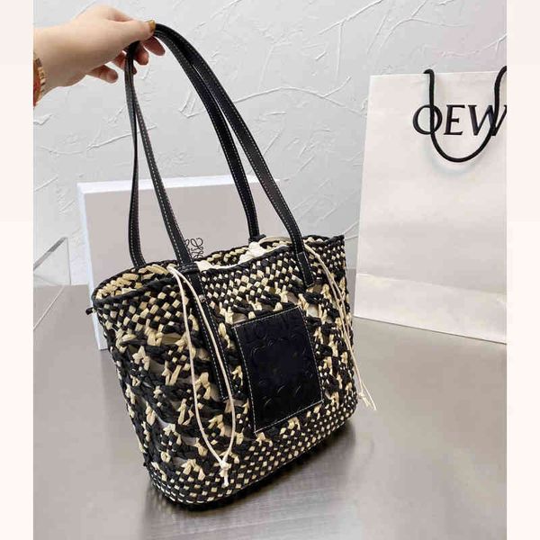 

woven loews woman bags basket designer handbag bag tote anagram summer picnic qtjl