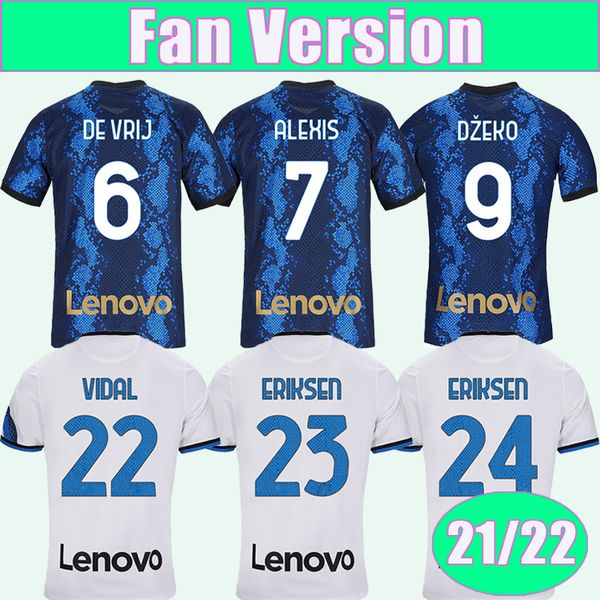 

21 22 alexis barella lukaku mens soccer jerseys gosens dzeko lautaro j. correa calhanoglu skriniar brozovic home away 3rd football shirt, Black;yellow