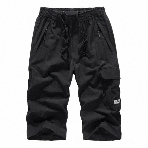 

men's shorts men's shorts summer plus size pants thin fast-drying beach casual trend drawstring sports short-length loose mens ove, White;black