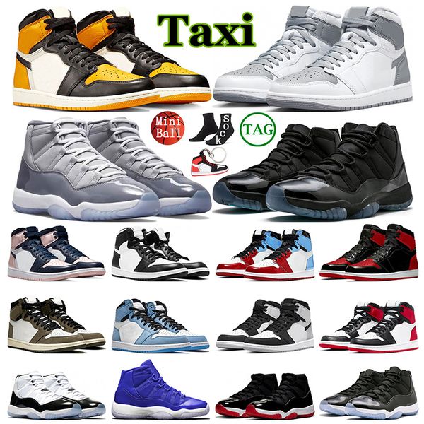 

cool grey 11 taxi 1 basketball shoes men women 1s travi scotts stealth stage haze fearless unc 11s royal blue cap and gown sneakers trainers