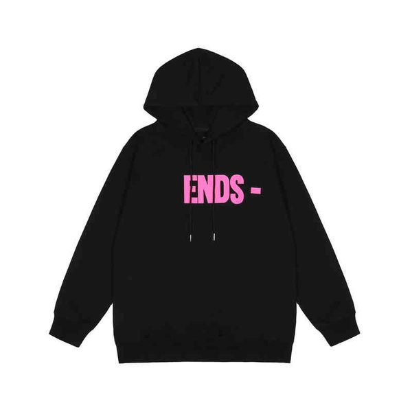 

op luxury men's hoodie fashion trend brand loose large letter printed men's and women's hoodies, Black