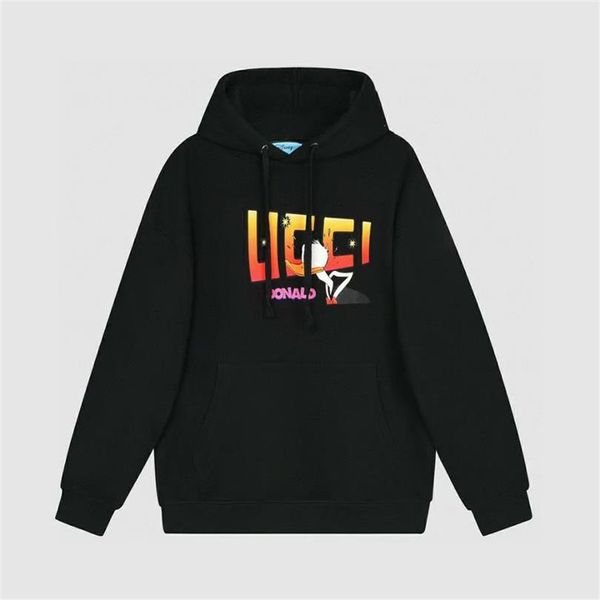 

fashion men hoodies sweatshirts hooded mens sports sweaters autumn and winter sport version of the letter hoodie size m-5xl 74, Black