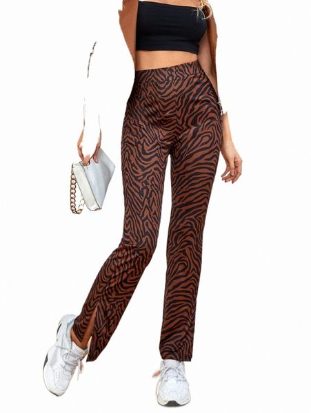 

women's pants & capris allover print high waist pants u4xt#, Black;white