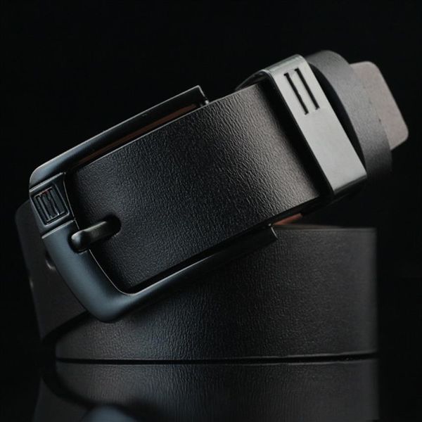

fashion pu leather men belt desinger man belt leather belts for men needle buckle vintage male jeans belt327n, Black;brown