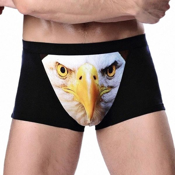 

underpants underpants 4xl large size male underwear funny cool wolf modal u convex underware men boxers comfortable soft boxer shorts man 03, Black;white