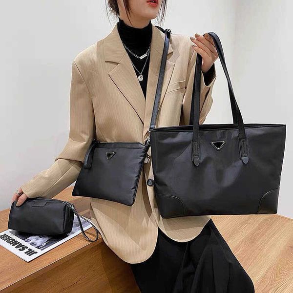 

evening bags 2021 shopping luxurys designer handbag shoulder bags handle open fashion totes lash package 2pcs/set women purse letter leather