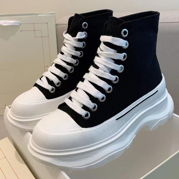 

casual shoes designer tread slick thick soles for women high thick lovers full sneakers men, Black