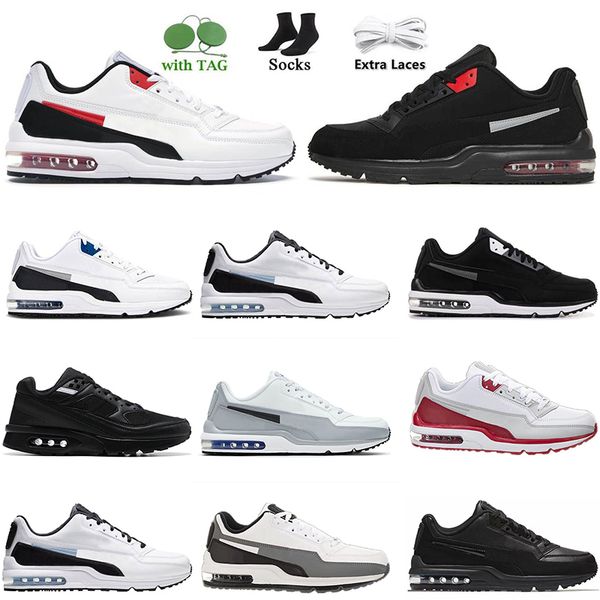 

2023 with socks max ltd 3 running shoes airsma mens trainers amx ltd3 university red white blue triple blalck light smoke grey platform runn