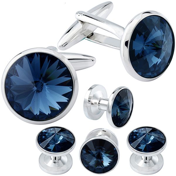 

cuff links hawson crystals link and studs tuxedo set silver color with in jet hematite men s shirt link 221130