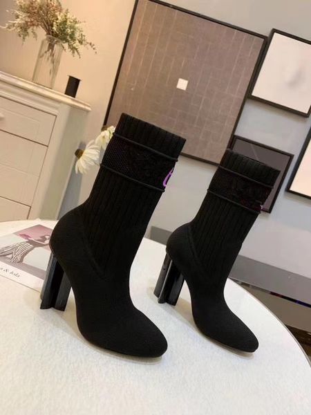 

new nude boots women's black martin boots paris fashion designer luxury genuine leather thick sole mid barrel star motorcycle