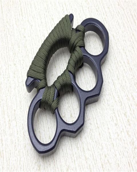

new arival black alloy knuckles duster buckle male and female selfdefense four finger punches555251n1939612