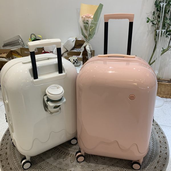 

suitcases 20"24"26"28" inch women retro spinner brand rolling luggage men fashion trolley suitcase borading box travel b